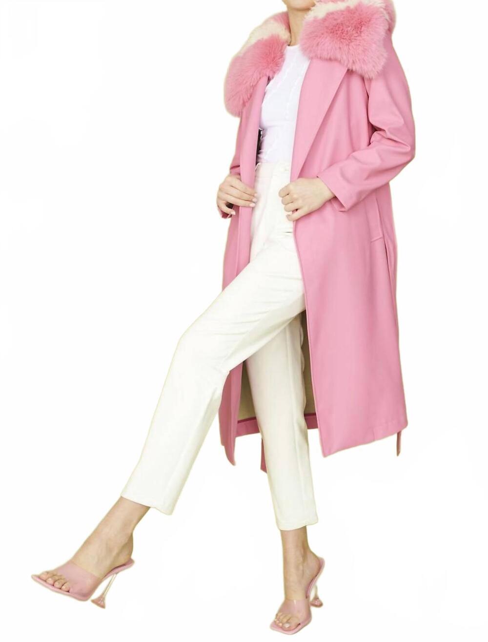 NEW JAYLEY the priscilla coat in pink